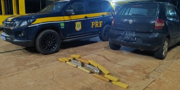 PRF apreende 14 Kg de maconha em Água Clara (MS)