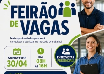 Três Lagoas terá Feirão de Vagas no Dia do Trabalhador com entrevistas presenciais