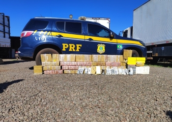 PRF apreende 250 Kg de cocaína em Campo Grande (MS)