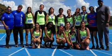 Atletismo Feminino da Sejuvel conquista título de campeão estadual de atletismo Sub-14 em Campo Grande
