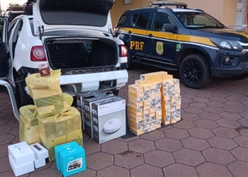PRF apreende celulares em Bataguassu (MS)