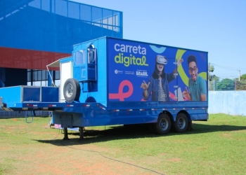 Carreta Digital já está em funcionamento e inicia capacitação de alunos da REME em Três Lagoas