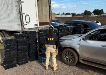 PRF apreende 1,5 tonelada de maconha em Sidrolândia (MS)