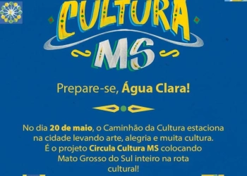 Água Clara entra na rota da arte e da emoção com a chegada do Circula Cultura MS