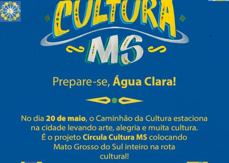 Água Clara entra na rota da arte e da emoção com a chegada do Circula Cultura MS