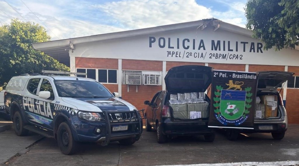 Polícia Militar em Brasilândia apreende mercadorias de descaminho