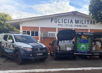 Polícia Militar em Brasilândia apreende mercadorias de descaminho