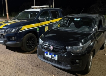 PRF recupera veículo em Nova Alvorada do Sul (MS)