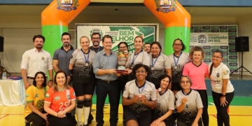 Equipe de Três Lagoas conquista vice-campeonato no voleibol adaptado 60+ em torneio realizado em Chapadão do Sul