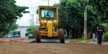 Obras de drenagem e pavimentação avançam nos bairros Itamaraty, Jardim Nossa Senhora de Fátima, Jardim Eunice e Vila Alegre
