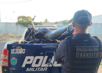 Polícia Militar em Três Lagoas recupera motocicleta roubada