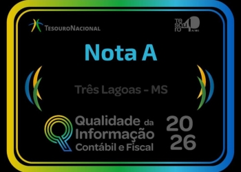 Três Lagoas é nota A no Ranking da Qualidade da Informação Contábil e Fiscal do SICONFI