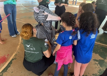 Prefeitura de Três Lagoas investe na educação ambiental e celebra o Dia do Tatu-Canastra com alunos da Rede Municipal
