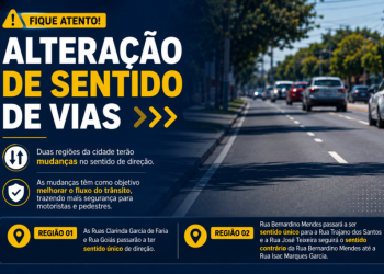 ALTERAÇÃO NO TRÂNSITO – Prefeitura iniciará mudanças no sentido de circulação de quatro vias em Três Lagoas