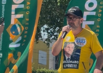 Marcos Pollon percorre centro de Três Lagoas, conversa com comerciantes e mantém diálogo com a população