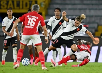  Vasco empata com o Santa Fe-COL na ida das quartas da Sul-Americana