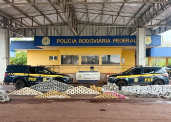 PRF apreende quase uma tonelada de drogas durante fiscalização em Miranda/MS