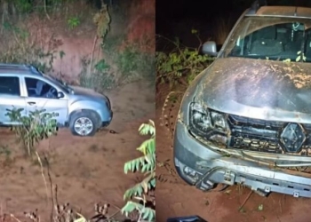 Ladrão furta carro e móveis de residência, sofre acidente durante fuga e abandona veículo em MS
